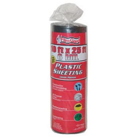 Berry Plastics Berry Plastics 626192 6Mil Black Polyethylene Consumer Sheeting; 10 x 25 ft 104692